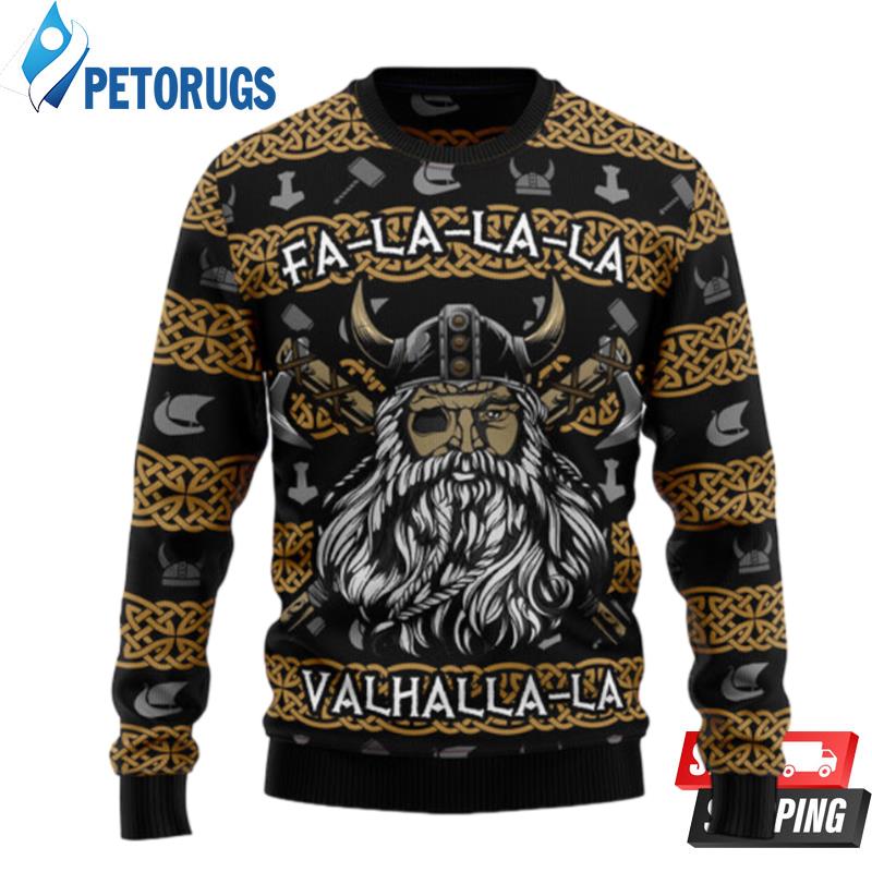 Valhalla La La La Ugly Christmas Sweaters