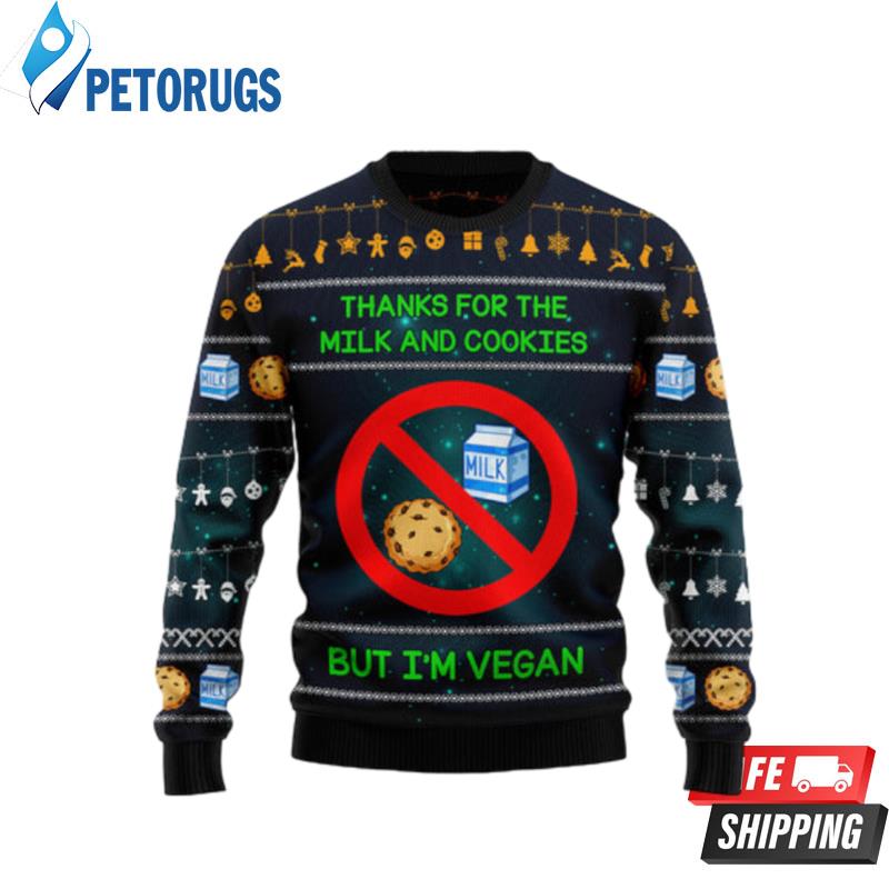 Vegan Thanks Ugly Christmas Sweaters