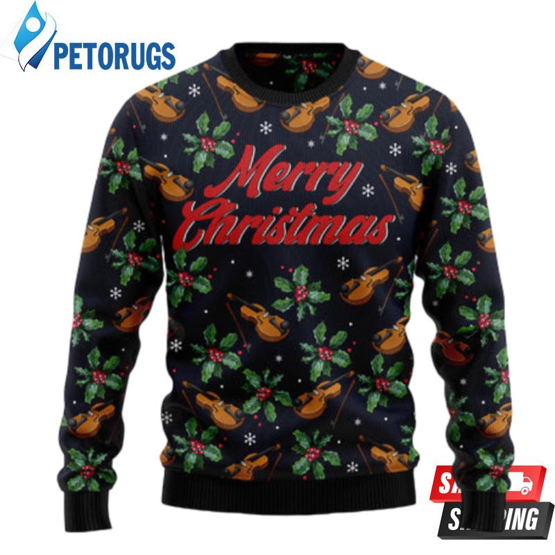 Violin Christmas Ugly Christmas Sweaters