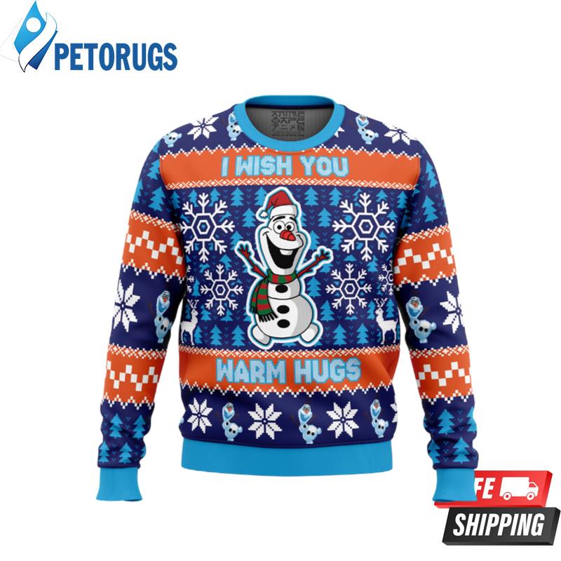 Warm Hugs Frozen Ugly Christmas Sweaters