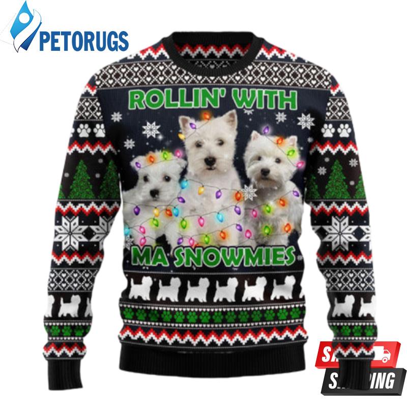 West Highland White Snowmies Ugly Christmas Sweaters