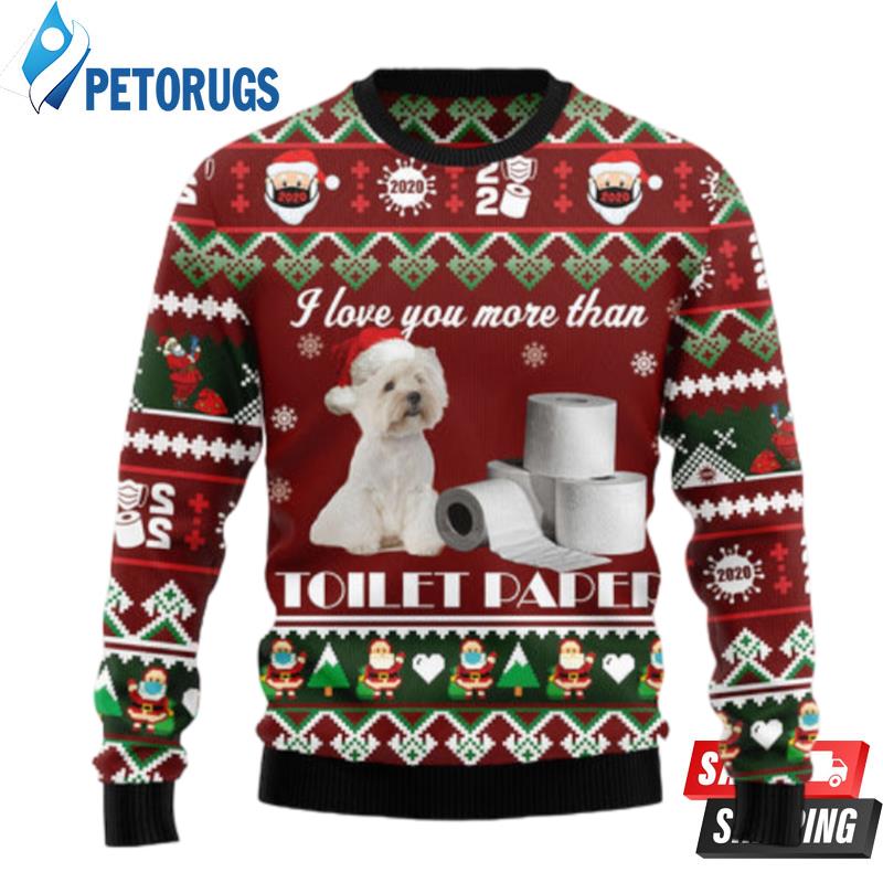 West Highland White Terrier Woofmas Ugly Christmas Sweaters