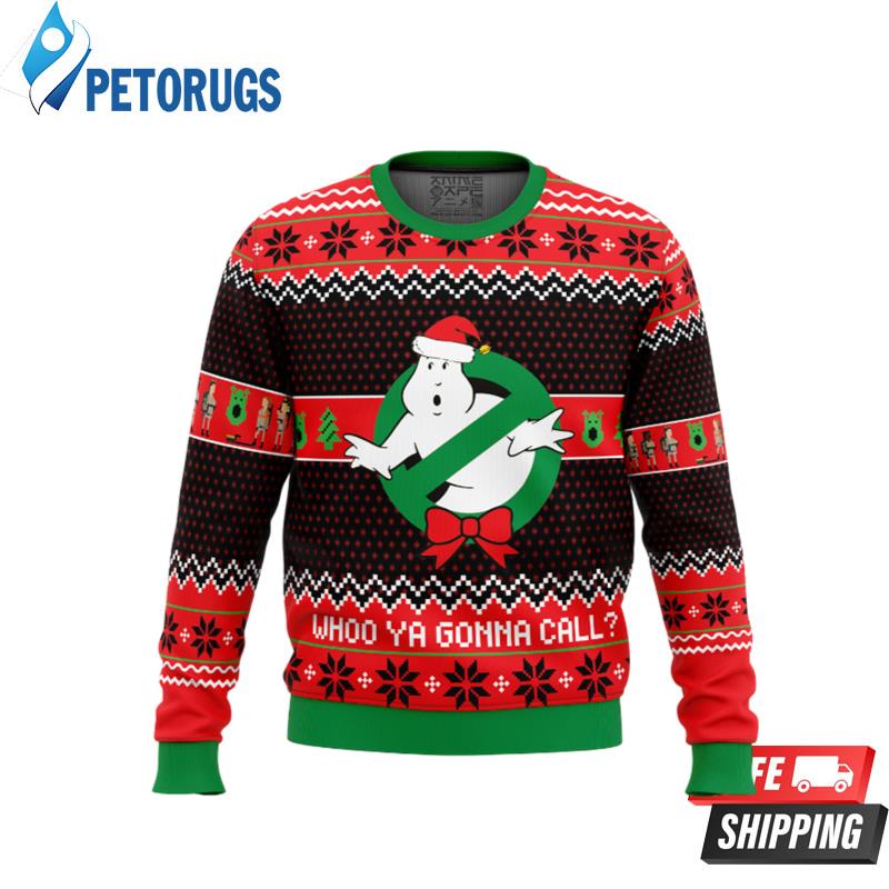Who you gonna call Ghostbusters Ugly Christmas Sweaters