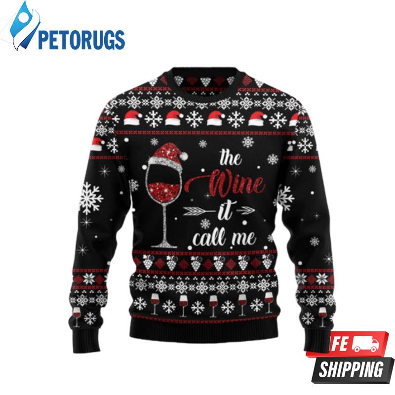 Wine Call Me Ugly Christmas Sweaters