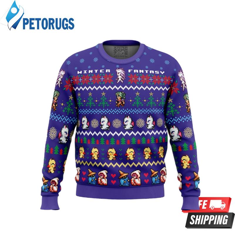 Winter Fantasy Final Fantasy Ugly Christmas Sweaters