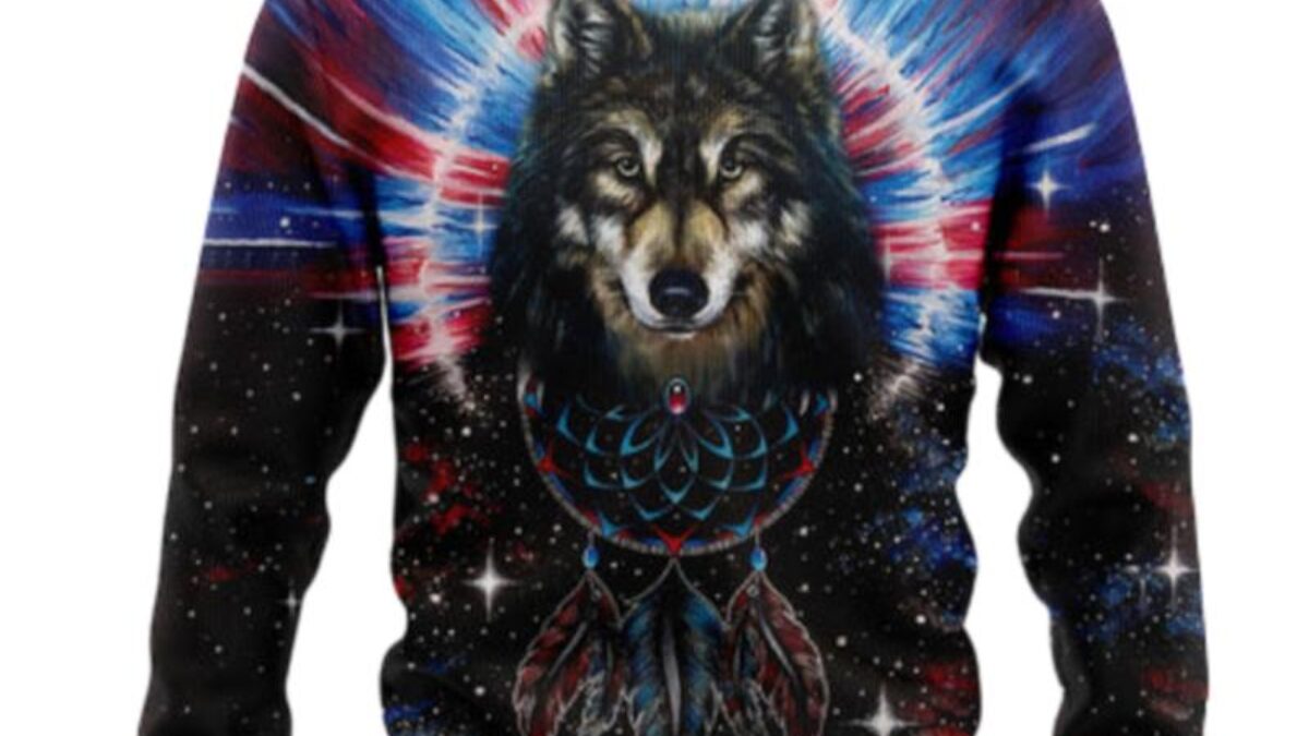 Galaxy wolf jumper hot sale