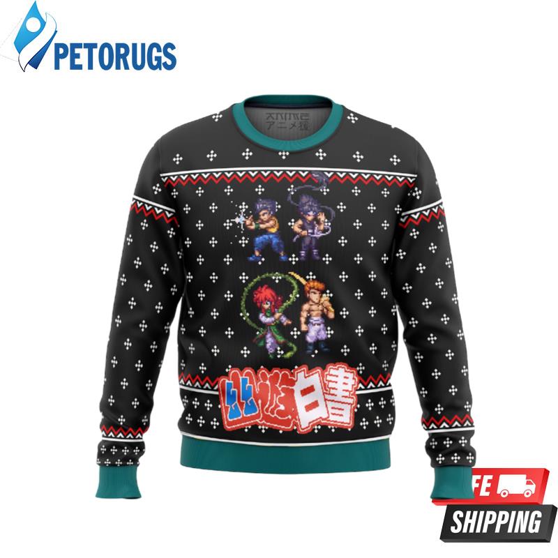 YUYU HAKUSHO Ghost Fighter Sprite Ugly Christmas Sweaters