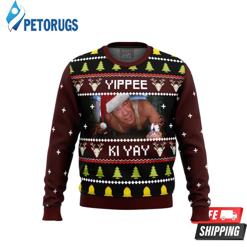 Yippee Ki Yay Ugly Dia Hard Ugly Christmas Sweaters