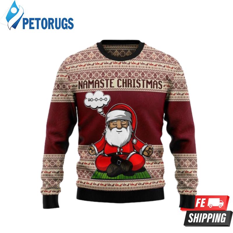 Yoga Santa Clause Ugly Christmas Sweaters
