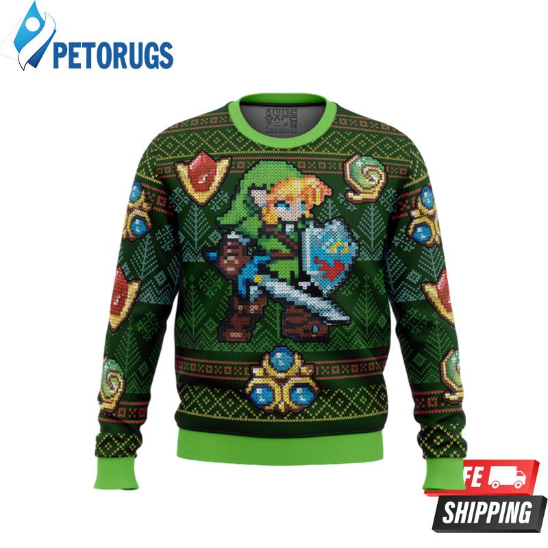 Zelda Link Green Ugly Christmas Sweaters