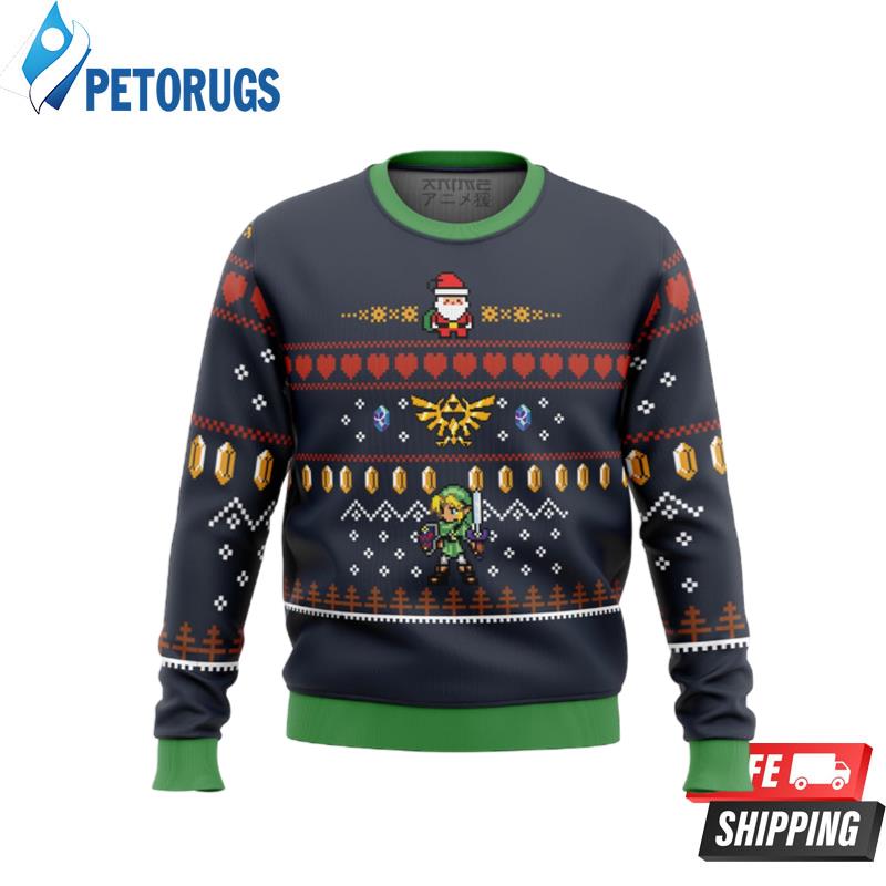 Zelda Santa Link Ugly Christmas Sweaters