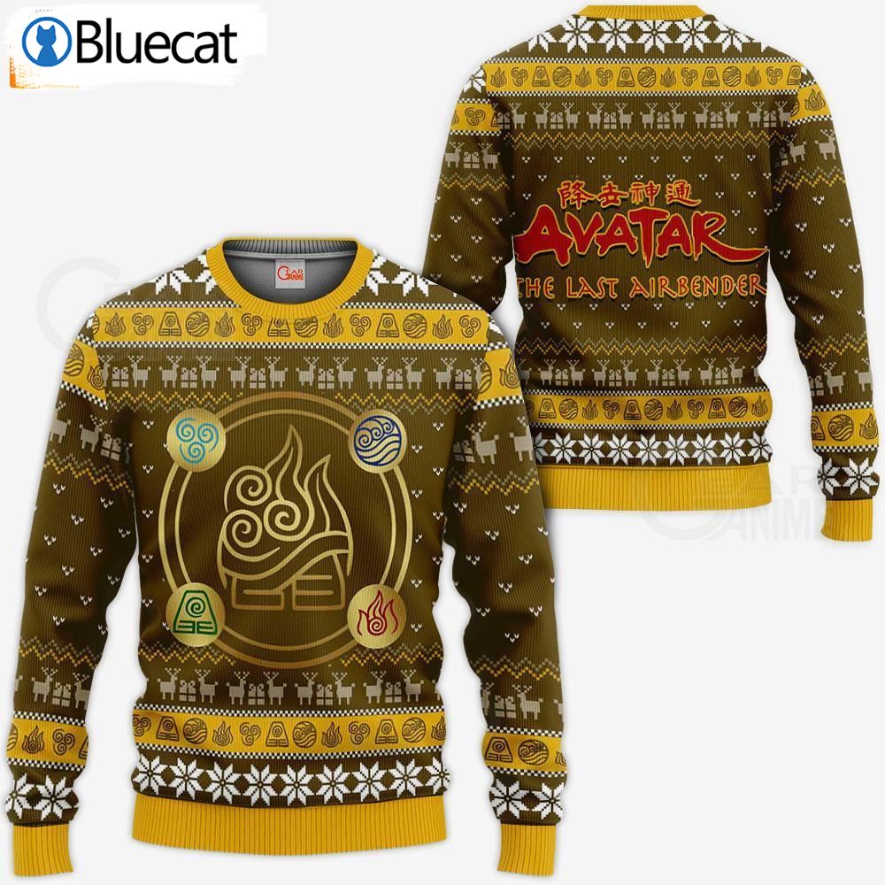 Avatar The Last Airbender Symbols Ugly Christmas Sweaters
