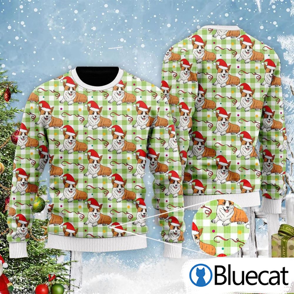 A Dult A Very Corgi All Over Print Ugly Christmas Sweaters