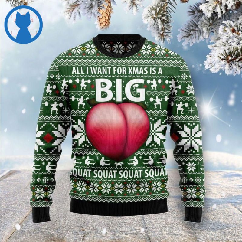 All I Want For Xmas Is Big Booty Ugly Christmas Sweaters