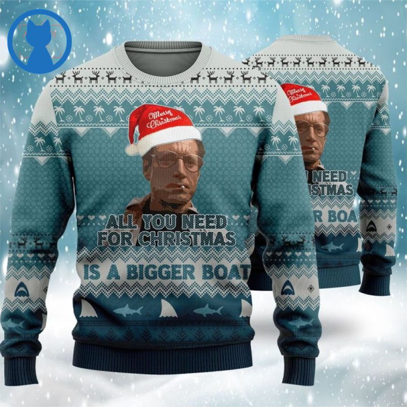 All You Need For Christmas Is A Bigger Boat Ugly Christmas Sweaters