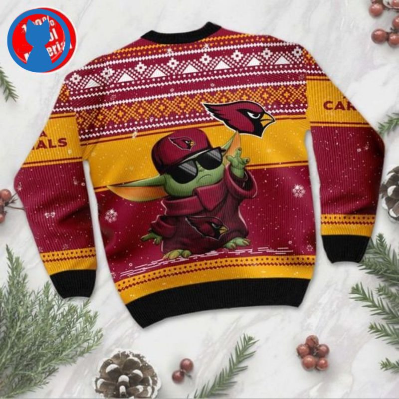 Baby Yoda Arizona Cardinals Ugly Christmas Sweaters