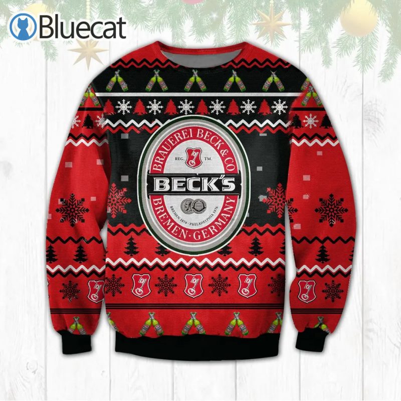 Becks Beer Ugly Christmas Sweaters