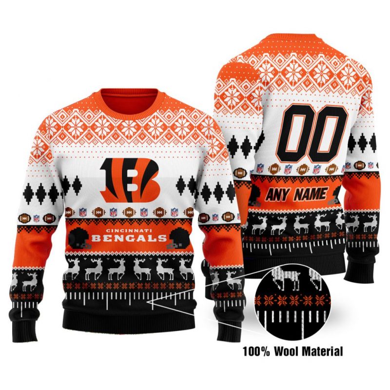 Custom Name Nfl Cleveland Browns Ugly Christmas Sweaters