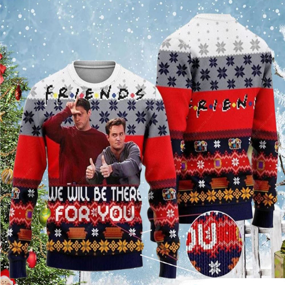 Friends Chandler Bing Joey Tribbiani Ugly Christmas Sweaters
