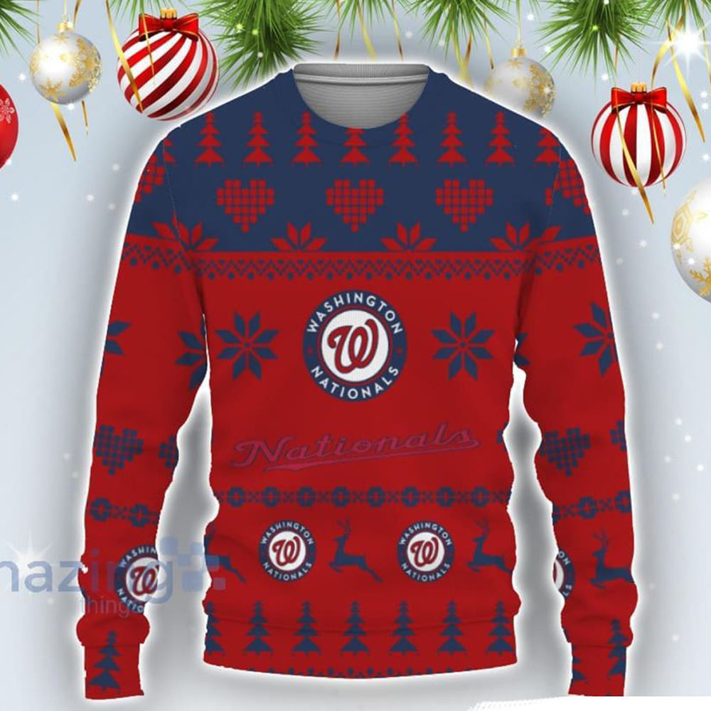 Funny Washington Nationals Merry Ugly Christmas Sweater