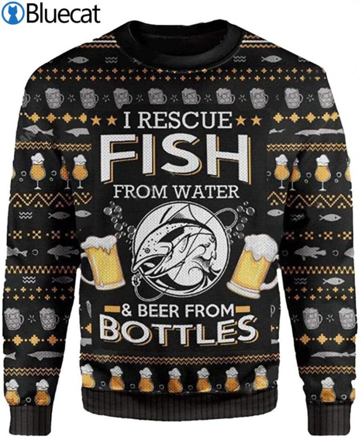 Fish 2024 christmas sweater