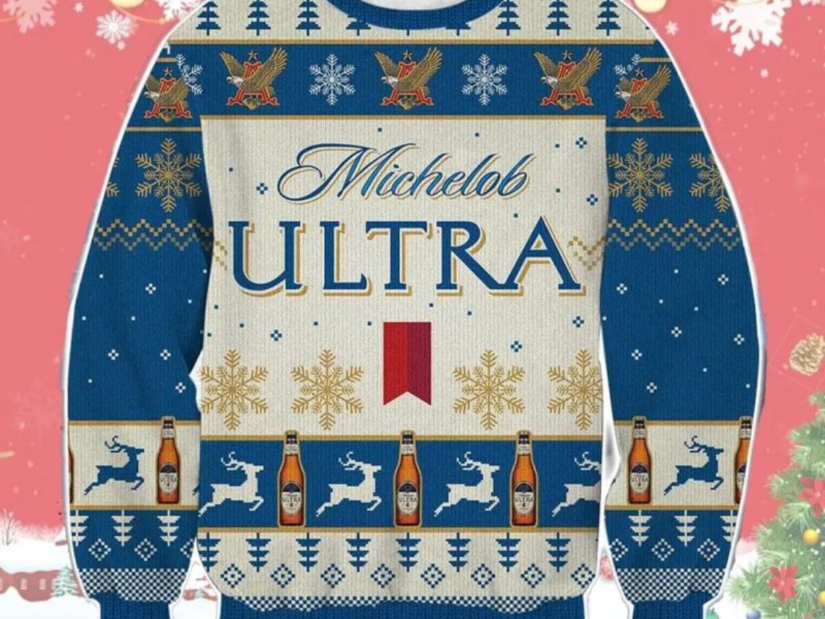 Michelob Ultra Christmas Gift Ugly Christmas Sweater