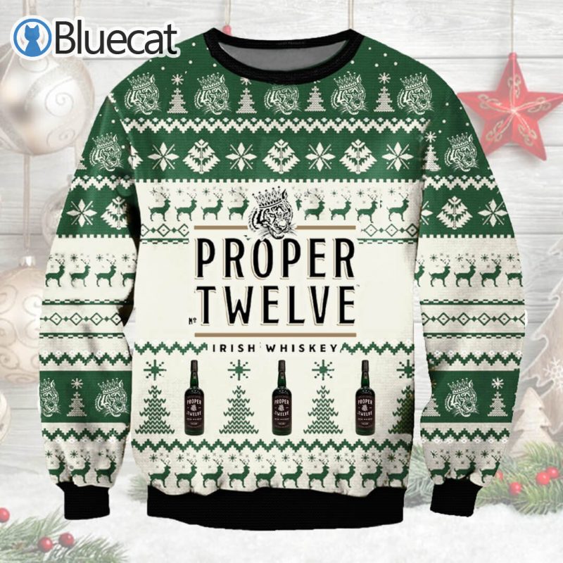Proper Twelve Whiskey Ugly Christmas Sweaters