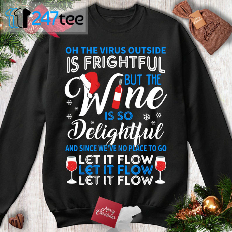 Wine Is So Delightful Ugly Christmas Sweaters