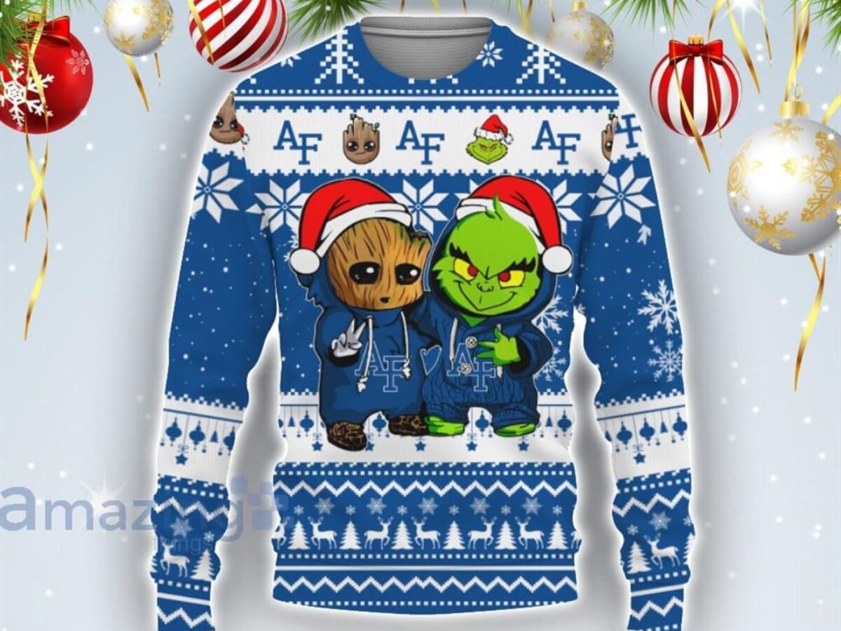 Los Angeles Dodgers Baby Groot And Grinch MLB Ugly Christmas