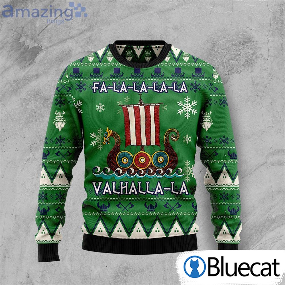 Amazing Viking Cute Gift Green Ugly Christmas Sweaters