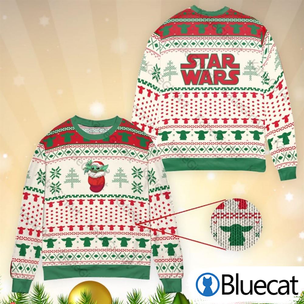 Baby Yoda Fans Star Wars Ugly Christmas Sweaters