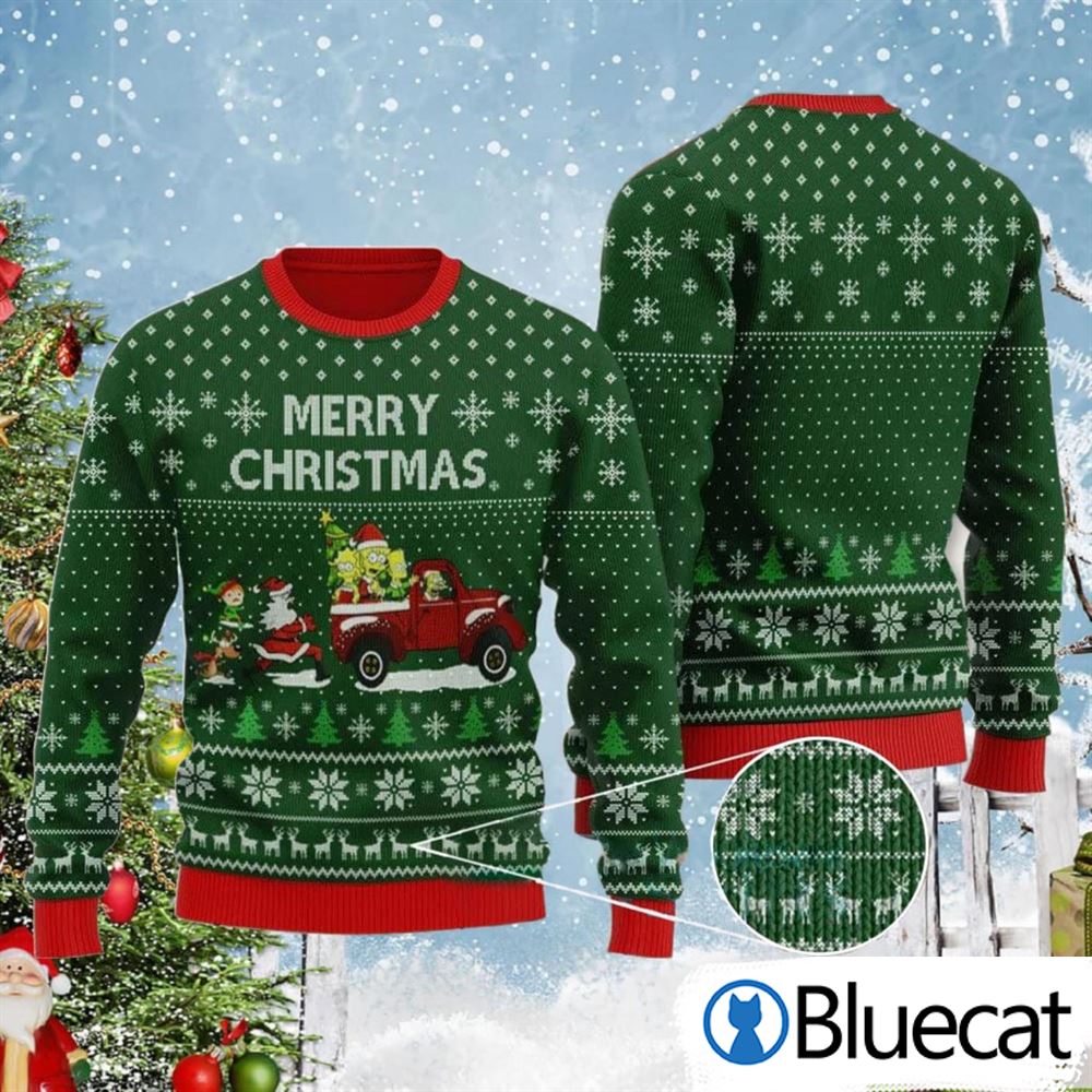 Bart The Simpson Merry Ugly Christmas Sweaters