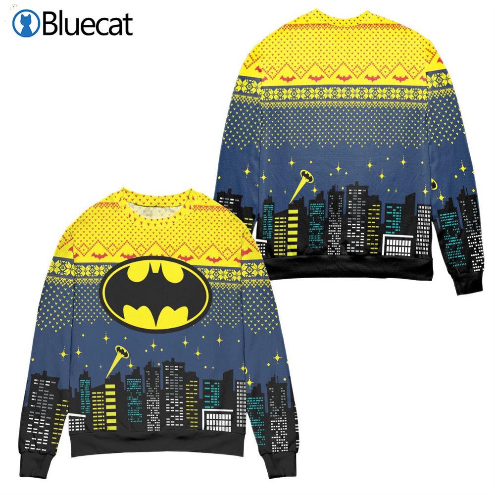 Batmans Knitted Christmas Ugly Christmas Sweaters