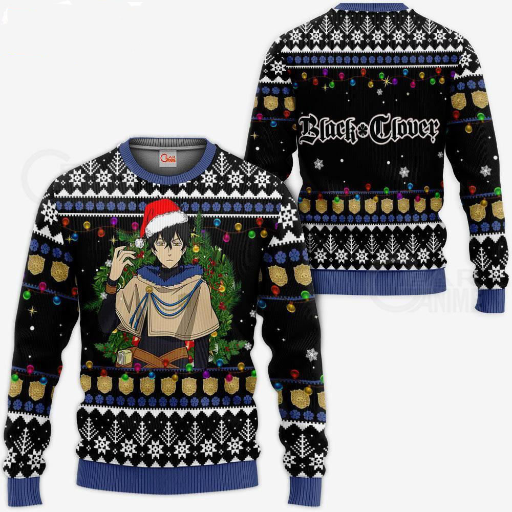 Black Clover Yuno Grinberryall Ugly Christmas Sweaters