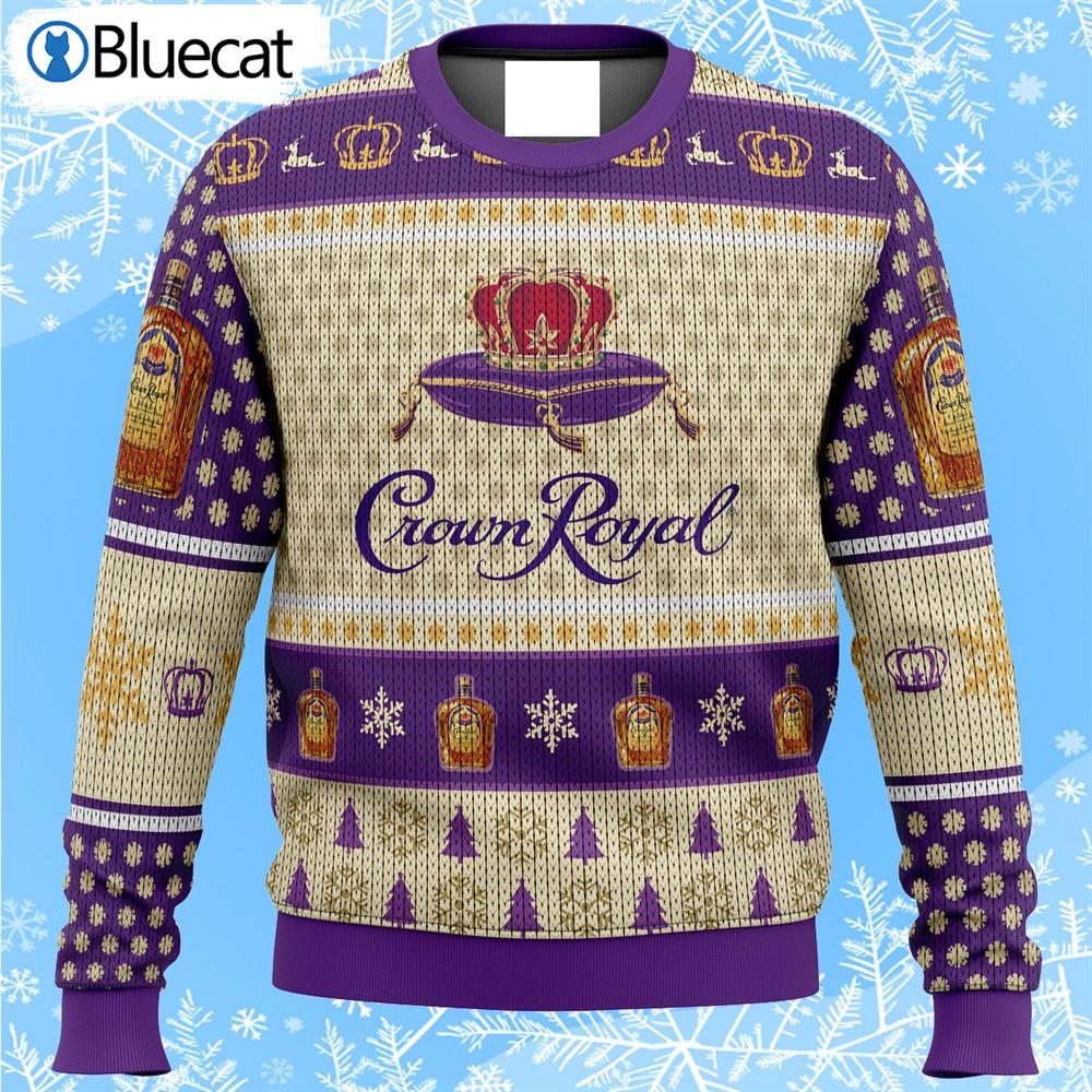 Crown Royal Whiskey Crown Royal Wine Ugly Christmas Sweaters