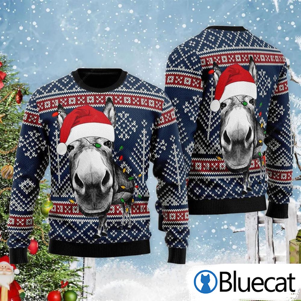 Cute Donkey Ugly Christmas Sweaters