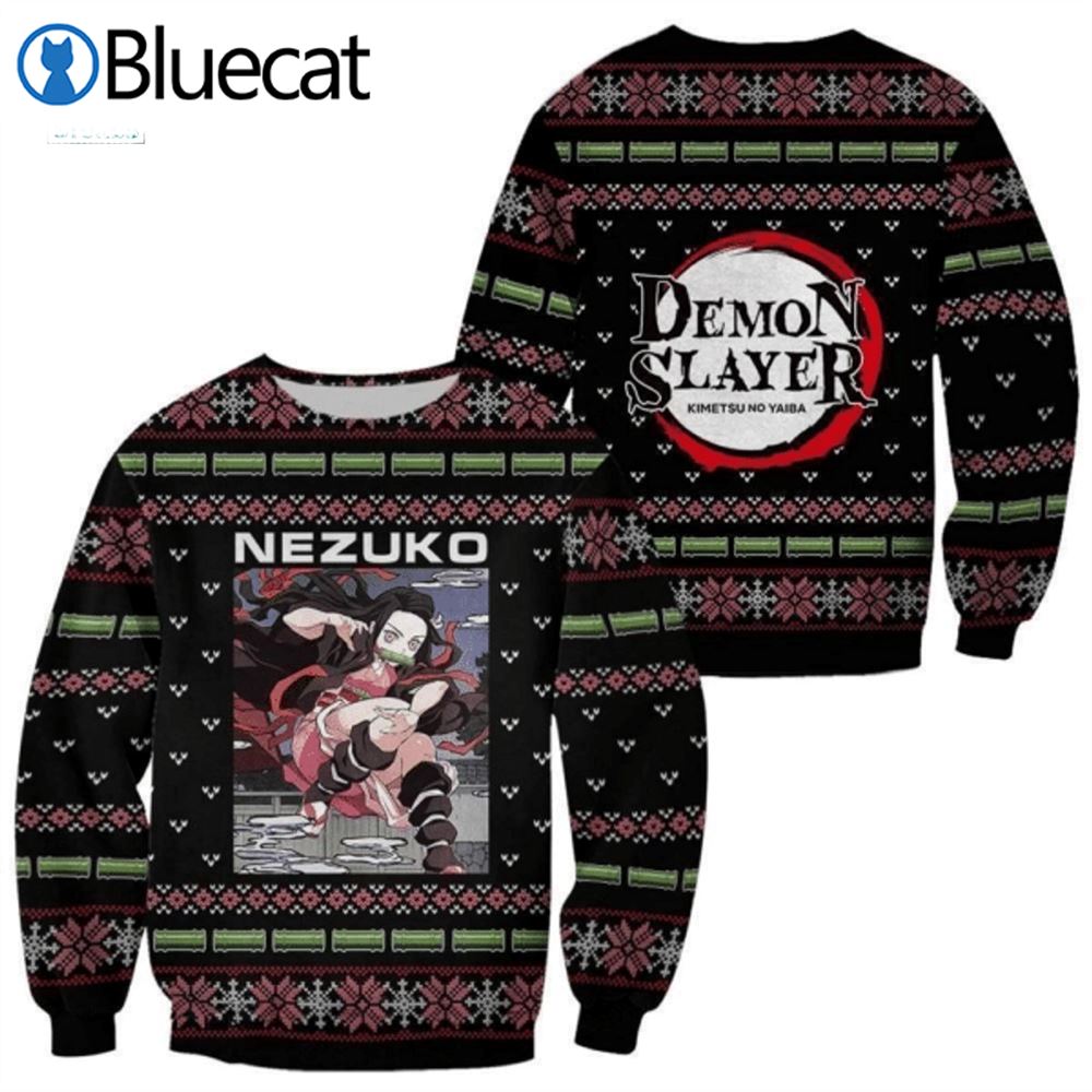 Nezuko Kamado Demon Slayer Ugly Christmas Sweaters