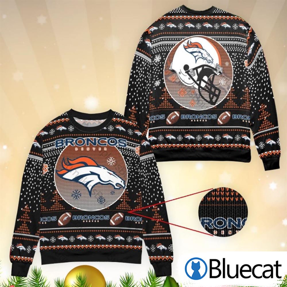 Denver Broncos Fans Ugly Christmas Sweaters