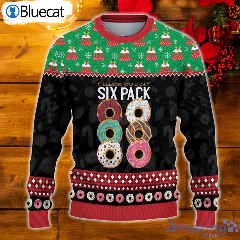 Donut Six Pack Vintage Ugly Christmas Sweaters