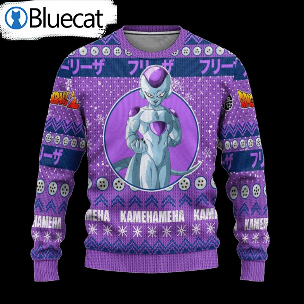 Dragon Ball Frieza Kamehameha Ugly Christmas Sweaters