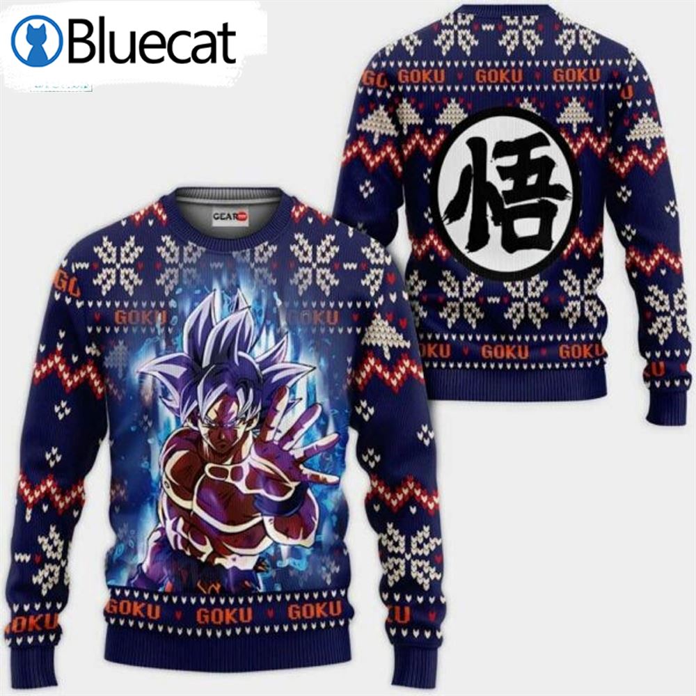 Dragon Ball Goku Ultra Instinct Ugly Christmas Sweaters