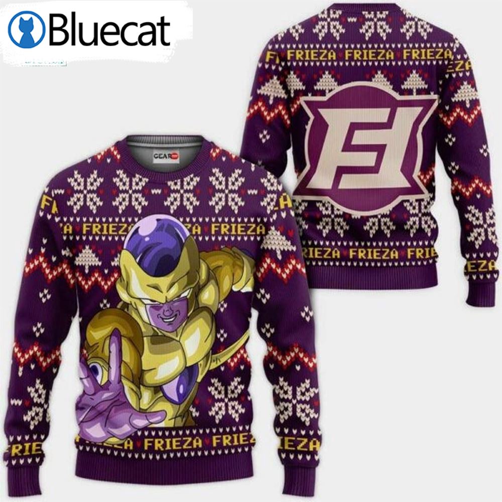 Dragon Ball Golden Frieza Ugly Christmas Sweaters