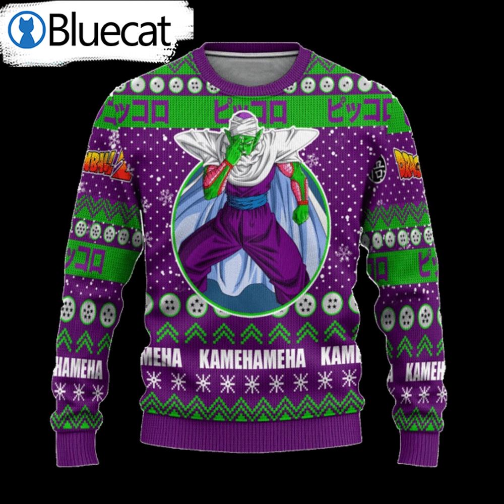 Dragon Ball Piccolo Kamehameha Ugly Christmas Sweaters