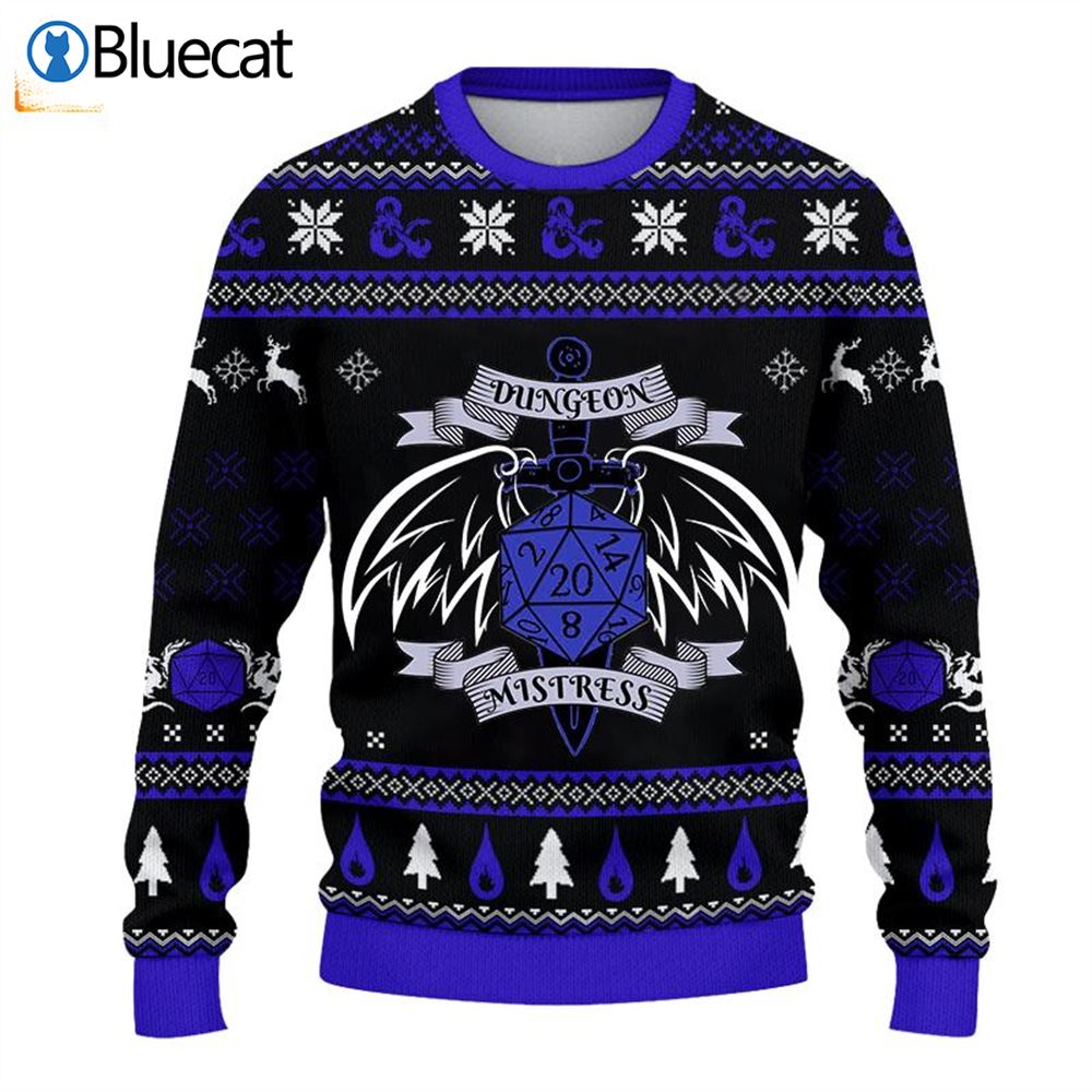 Dungeons Dragons Dungeon Mistress Ugly Christmas Sweaters