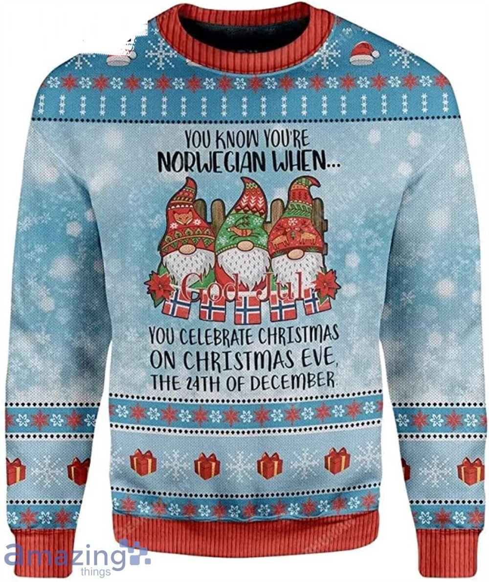 Gnomes Santa Xmas Ugly Christmas Sweaters