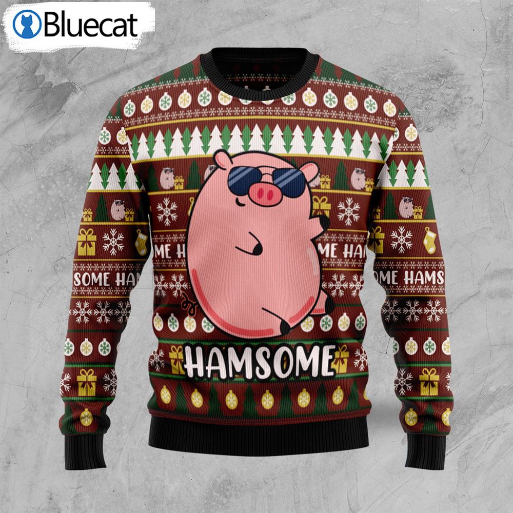 hamsome-cute-pig-ugly-christmas-sweater-1