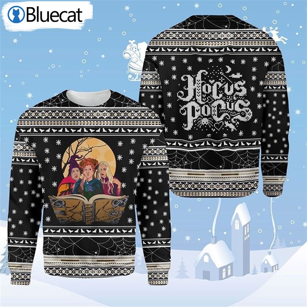 Hocus Pocus Sanderson Sisters Christmas Ugly Christmas Sweaters