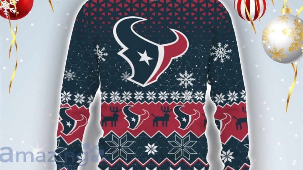 Houston Texans Grateful Dead Ugly Christmas Shirt