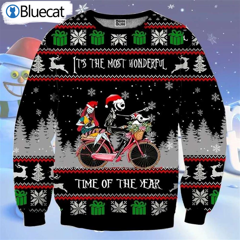 it-is-the-most-wonderful-time-of-the-year-jack-sally-funny-couples-ugly-christmas-sweaters-1