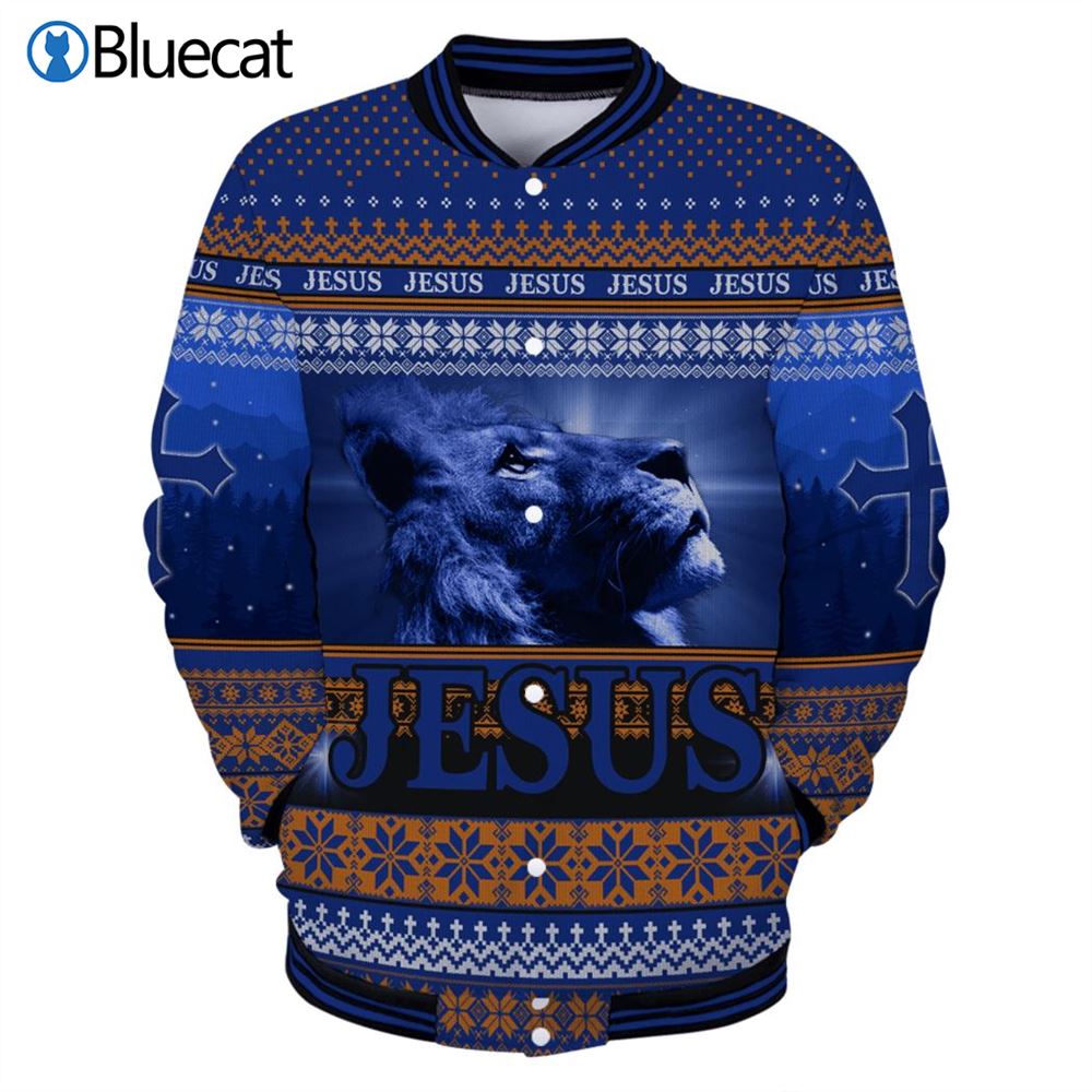 Jesus Lion 3D All Over Print Ugly Christmas Sweaters